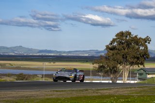 #77 Aston Martin Vantage AMR GT4 of Paul Keebler and Jon Branam, TR3 Racing, Pirelli GT4 America, Am, SRO America, Sonoma Raceway, Sonoma, CA, April 2023.
 | Brian Cleary/SRO