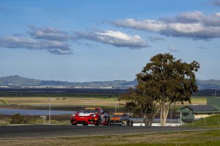 #19 Porsche 718 Cayman GT4 RS Clubsport of Francis Selldorff and Andrew Davis, ACI Motorsports, Pirelli GT4 America, Pro-Am, SRO America, Sonoma Raceway, Sonoma, CA, April 2023.
 | Brian Cleary/SRO