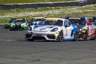 #96 Porsche 718 Cayman GT4 RS Clubsport of Chris Walsh and Dominic Starkweather, OGH/Valkyrie Velocity, Pirelli GT4 America, Silver, SRO America, Sonoma Raceway, Sonoma, CA, April 2023.
 | Brian Cleary/SRO