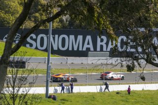 #34 Mercedes-AMG GT4 of Michai Stephens and Jesse Webb, Conquest Racing/WF Motorsports, Pirelli GT4 America, Silver, SRO America, Sonoma Raceway, Sonoma, CA, April 2023.
 | Brian Cleary/SRO