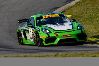 #7 Porsche 718 Cayman GT4 RS Clubsport of Curt Swearingen and Kay van Berlo, ACI Motorsports, Pirelli GT4 America, Pro-Am, SRO America, VIRginia International Raceway, Alton VA, June 2023.
 | Brian Cleary/SRO