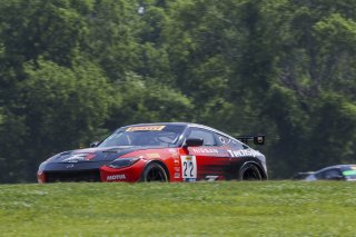 #22 Nissan Z GT4 of Eric Powell and Colin Harrison, Techsport Racing, Pirelli GT4 America, Am, SRO America, VIRginia International Raceway, Alton VA, June 2023.
 | Brian Cleary/SRO