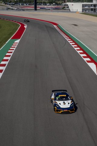 #97 Porsche 718 Cayman GT4 RS Clubsport of Sean Gibbons and Sam Owen, OGH/Valkyrie Velocity, Pirelli GT4 America, Am, SRO America, Circuit of the Americas, Austin TX, May 2023.
 | Brian Cleary/SRO