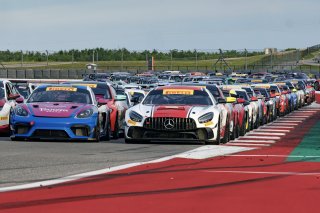 #34 Mercedes-AMG GT4 of Michai Stephens and Jesse Webb, Conquest Racing/WF Motorsports, Pirelli GT4 America, Silver, SRO America, Circuit of the Americas, Austin TX, May 2023.
 | Brian Cleary/SRO