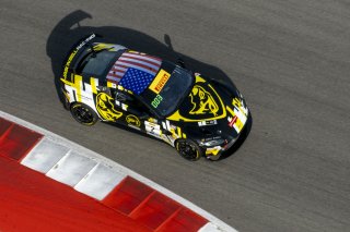 #2 Aston Martin Vantage AMR GT4 of Jason Bell and Michael Cooper, Flying Lizards Motorsports, Pirelli GT4 America, Pro-Am, SRO America, Circuit of the Americas, Austin TX, May 2023.
 | Brian Cleary/SRO