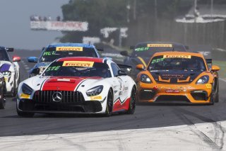 #34 Mercedes-AMG GT4 of Michai Stephens and Jesse Webb, Conquest Racing/WF Motorsports, Pirelli GT4 America, Silver, SRO America, Road America, Elkhart Lake, WI, August 2023.
 | Brian Cleary/SRO