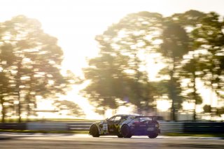 #2 Aston Martin Vantage AMR GT4 of Jason Bell and Michael Cooper, Flying Lizards Motorsports, Pirelli GT4 America, Pro-Am, SRO America, Sebring International Raceway, Sebring, FL, September 2023.
 | Brian Cleary/SRO