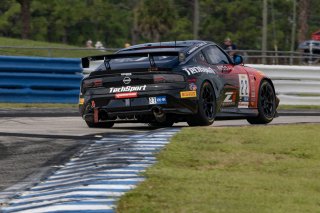 #22 Nissan Z GT4 of Eric Powell and Colin Harrison, Techsport Racing, Pirelli GT4 America, Am, SRO America, Sebring International Raceway, Sebring, FL, September 2023.
 | Brian Cleary/SRO
