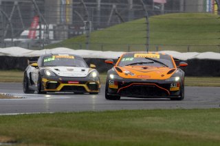 #8 Aston Martin Vantage AMR GT4 of Elias Sabo and Andy Lee, Flying Lizards Motorsports, Pirelli GT4 America, Pro-Am, SRO America, Indianapolis Motor Speedway, Indianapolis, IN, October 2023.
 | Brian Cleary/SRO