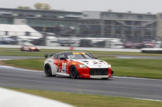 #23 Nissan Z GT4 of Bryan Heitcotter and Tyler Stone, Techsport Racing, Pirelli GT4 America, Pro-Am, SRO America, Indianapolis Motor Speedway, Indianapolis, IN, October 2023.
 | Brian Cleary/SRO