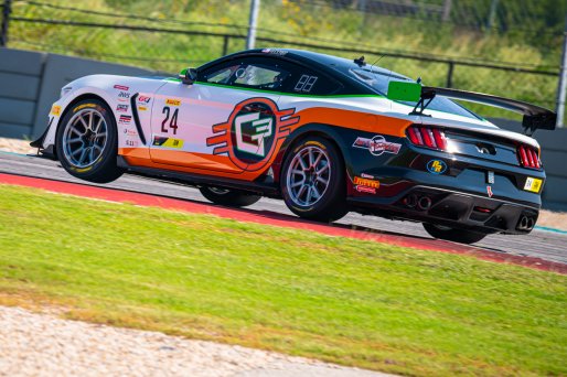 #24 Ford Mustang GT4 of Frank Gannett, Ian Lacy Racing, GT4 Sprint Am, SRO America, Circuit of the Americas, Austin TX, September 2020.
 | SRO Motorsports Group