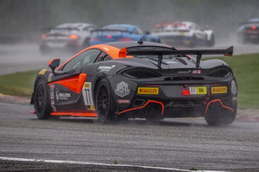 #77 McLaren 570s GT4 of Anthony Geraci and Richard Golinello, Compass Racing, GT4 SprintX, Am, SRO America, Road America, Elkhart Lake, WI, July 2020.
 | SRO Motorsports Group