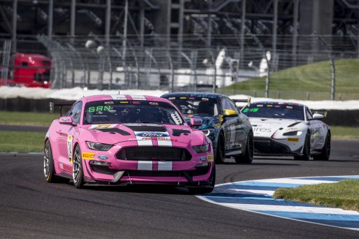 #24 Ford Mustang GT4 of Frank Gannett, Ian Lacy Racing, GT4 Sprint Am, SRO, Indianapolis Motor Speedway, Indianapolis, IN, September 2020.
 | Brian Cleary/SRO