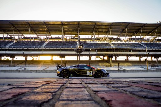 #11 McLaren 570s GT4 of Tony Gaples, Blackdog Speed Shop, GT4 Sprint Am, SRO, Indianapolis Motor Speedway, Indianapolis, IN, September 2020.
 | Brian Cleary/SRO