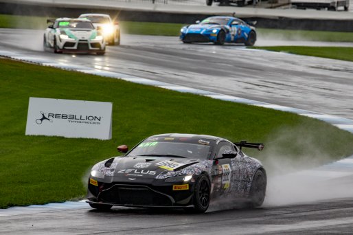 #888 Aston Martin Vantage AMR GT4 of Sean Whalen and Tigh Isaac, Zelus Motorsports, AM, Pirelli GT4 America, SRO, Indianapolis Motor Speedway, Indianapolis, IN, USA, October 2021
 | Brian Cleary/SRO