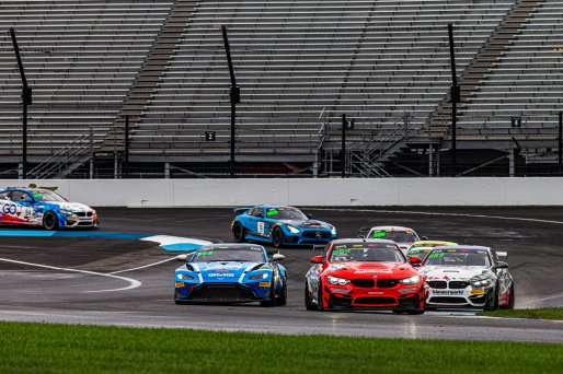 #52 BMW M4 GT4 of Tom Capizzi and John Capestro-Dubets, Pro-Am, Pirelli GT4 America, SRO, Indianapolis Motor Speedway, Indianapolis, IN, USA, October 2021
 | Sarah Weeks/SRO             