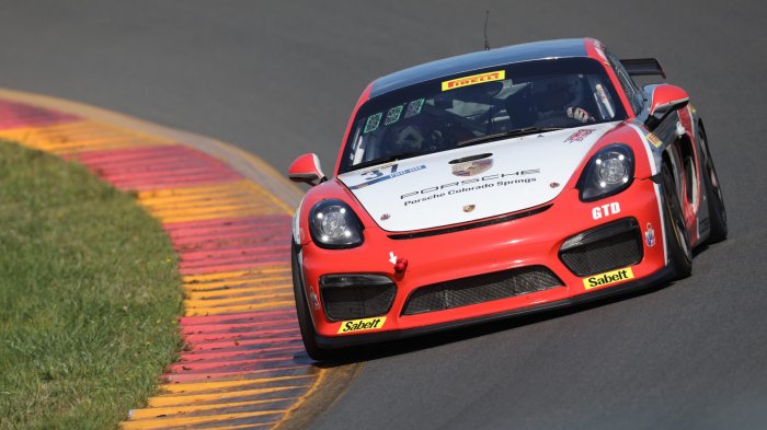Trio of Porsches on Top of Combined Pirelli GT4 America Practice Session 1
