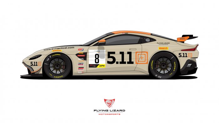 Flying Lizard Returns with Aston Martin to Pirelli GT4 America and GT America powered by AWS 